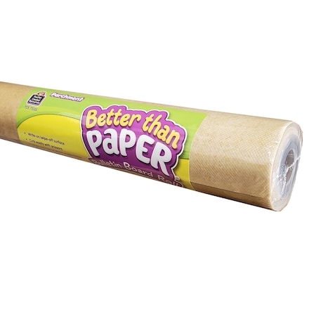 Better Than Paper Bulletin Board Roll, 4 X 12ft, Parchment, Pack Of 4